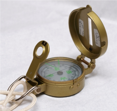 lensatic metal compass
